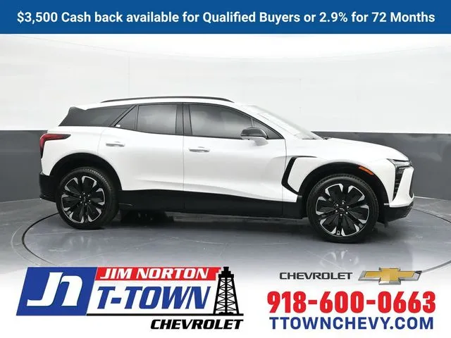White 2025 Chevrolet Blazer EV RS for sale in Tulsa, OK
