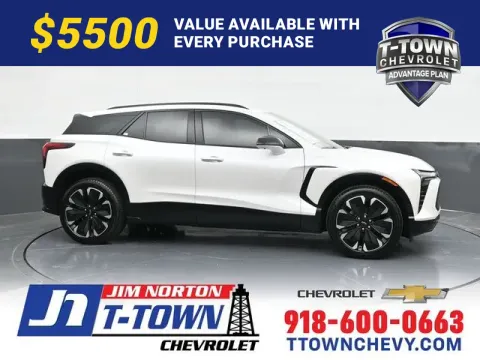 White 2025 Chevrolet Blazer EV RS for sale in Tulsa, OK