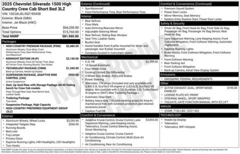 Photos of 2025 Chevrolet Silverado 1500 High Country for sale in Tulsa, OK at Jim Norton T-Town Chevrolet