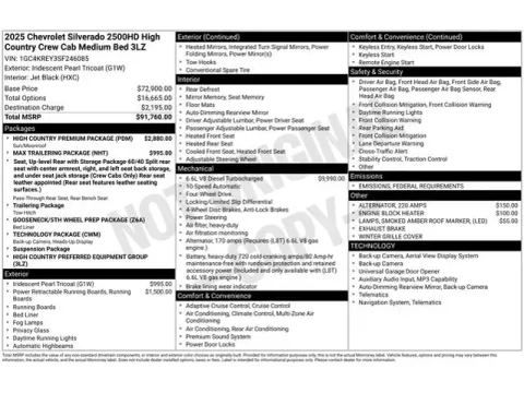 Photos of 2025 Chevrolet Silverado 2500HD High Country for sale in Tulsa, OK at Jim Norton T-Town Chevrolet