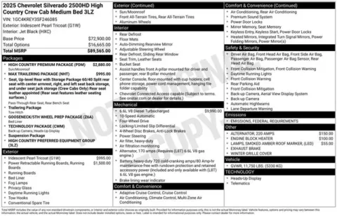 Photos of 2025 Chevrolet Silverado 2500HD High Country for sale in Tulsa, OK at Jim Norton T-Town Chevrolet