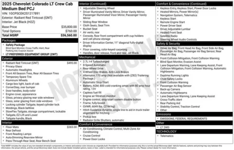 Photos of 2025 Chevrolet Colorado LT for sale in Tulsa, OK at Jim Norton T-Town Chevrolet