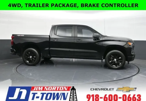 Black 2023 Chevrolet Silverado 1500 Custom for sale in Tulsa, OK