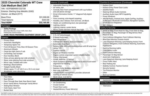 More photos of 2025 Chevrolet Colorado Work Truck at Jim Norton T-Town Chevrolet, OK