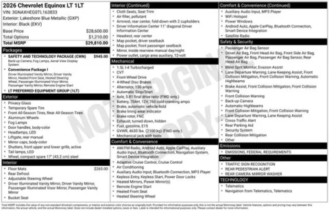 More photos of 2026 Chevrolet Equinox LT at Jim Norton T-Town Chevrolet, OK
