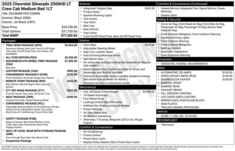 Photos of 2025 Chevrolet Silverado 2500HD LT for sale in Tulsa, OK at Jim Norton T-Town Chevrolet