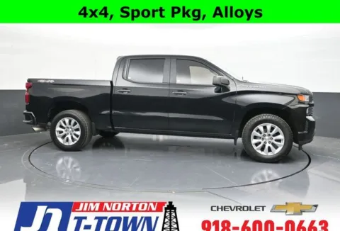 Black 2019 Chevrolet Silverado 1500 Custom for sale in Tulsa, OK