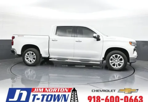 White 2023 Chevrolet Silverado 1500 LTZ for sale in Tulsa, OK