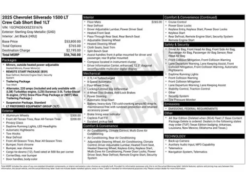 Photos of 2025 Chevrolet Silverado 1500 LT for sale in Tulsa, OK at Jim Norton T-Town Chevrolet