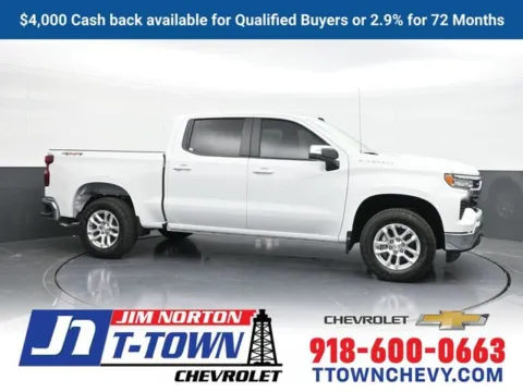 White 2025 Chevrolet Silverado 1500 LT for sale in Tulsa, OK