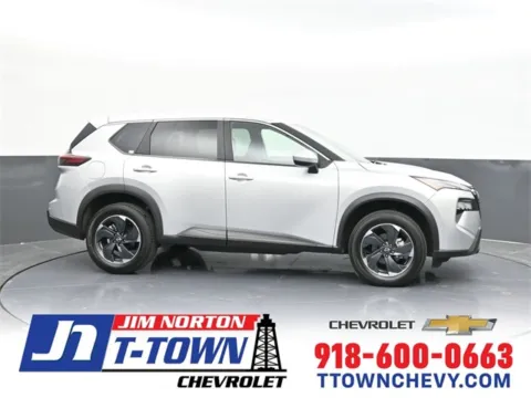 Silver 2024 Nissan Rogue SV for sale in Tulsa, OK
