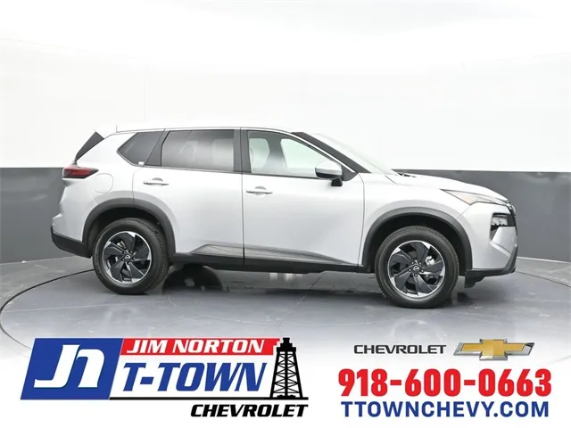 Silver 2024 Nissan Rogue SV for sale in Tulsa, OK
