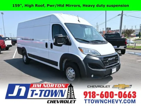 White 2023 Ram ProMaster 3500 High Roof for sale in Tulsa, OK