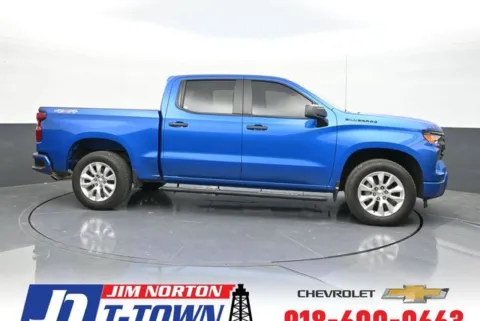 Blue 2024 Chevrolet Silverado 1500 Custom for sale in Tulsa, OK