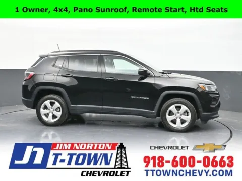 Black 2022 Jeep Compass Latitude for sale in Tulsa, OK