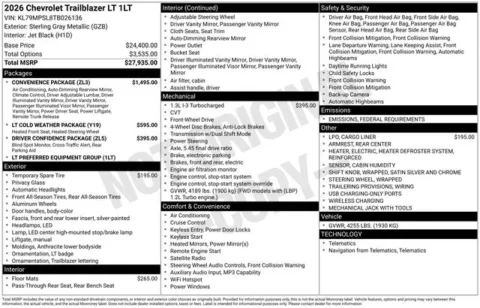 Photos of 2026 Chevrolet TrailBlazer LT for sale in Tulsa, OK at Jim Norton T-Town Chevrolet