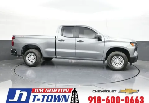 Gray 2025 Chevrolet Silverado 1500 WT for sale in Tulsa, OK