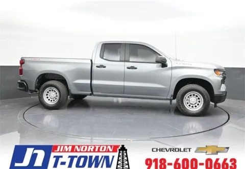 Gray 2025 Chevrolet Silverado 1500 WT for sale in Tulsa, OK