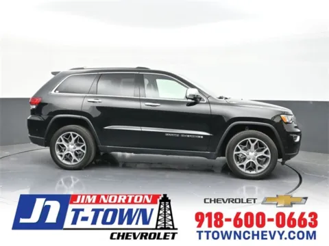 Black 2021 Jeep Grand Cherokee Limited for sale in Tulsa, OK