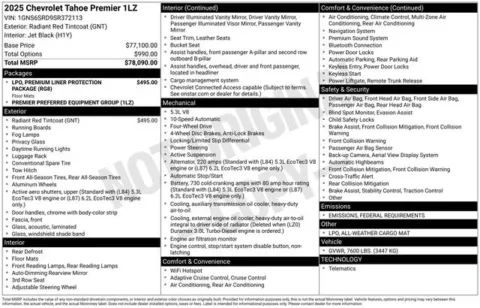 Photos of 2025 Chevrolet Tahoe Premier for sale in Tulsa, OK at Jim Norton T-Town Chevrolet