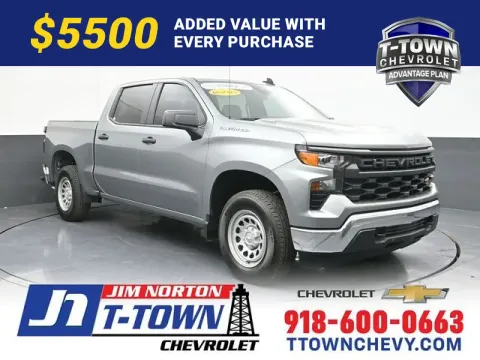 Gray 2025 Chevrolet Silverado 1500 WT for sale in Tulsa, OK