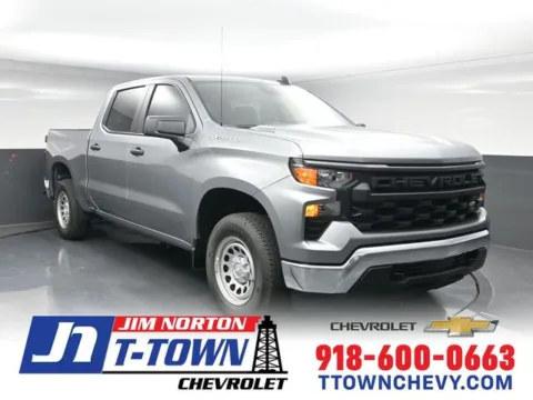 Gray 2025 Chevrolet Silverado 1500 WT for sale in Tulsa, OK