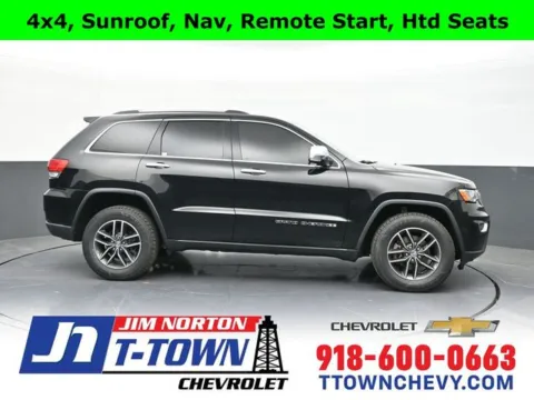 Black 2017 Jeep Grand Cherokee Limited for sale in Tulsa, OK