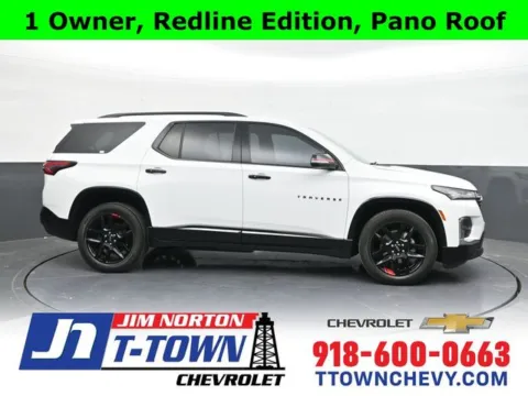 White 2022 Chevrolet Traverse Premier for sale in Tulsa, OK