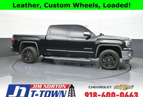 Black 2017 GMC Sierra 1500 SLT for sale in Tulsa, OK