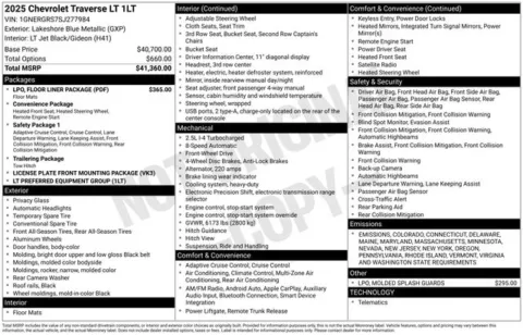 Blue 2025 Chevrolet Traverse LT for sale in Tulsa, OK
