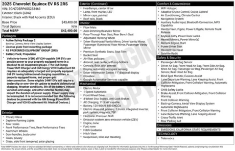 Photos of 2025 Chevrolet Equinox EV RS for sale in Tulsa, OK at Jim Norton T-Town Chevrolet