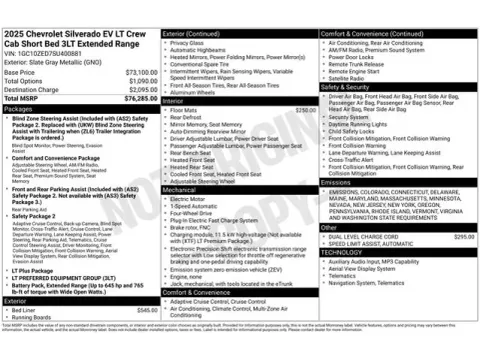 Photos of 2025 Chevrolet Silverado EV LT for sale in Tulsa, OK at Jim Norton T-Town Chevrolet