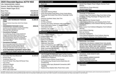 Blue 2025 Chevrolet Equinox ACTIV for sale in Tulsa, OK