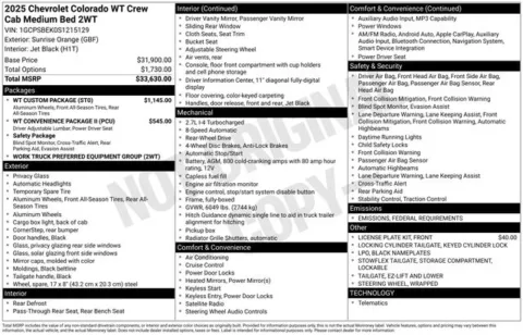 More photos of 2025 Chevrolet Colorado Work Truck at Jim Norton T-Town Chevrolet, OK