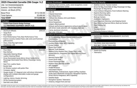 More photos of 2025 Chevrolet Corvette Z06 at Jim Norton T-Town Chevrolet, OK