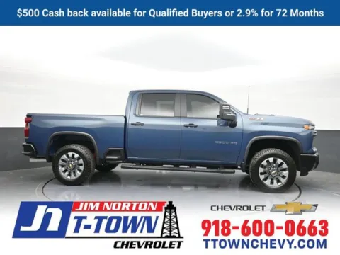 Blue 2025 Chevrolet Silverado 2500HD Custom for sale in Tulsa, OK