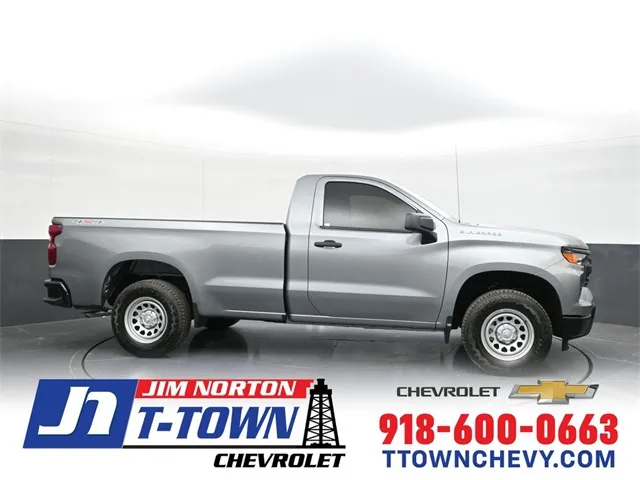 Gray 2025 Chevrolet Silverado 1500 WT for sale in Tulsa, OK