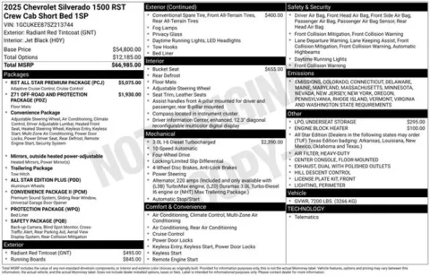 Red 2025 Chevrolet Silverado 1500 RST for sale in Tulsa, OK