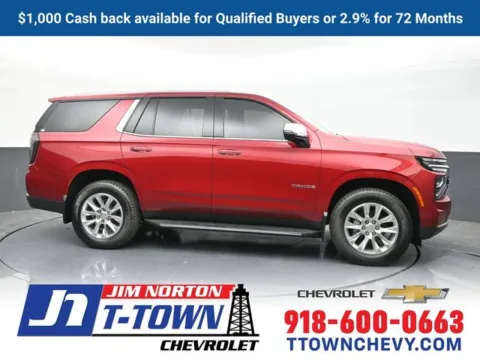 Red 2025 Chevrolet Tahoe Premier for sale in Tulsa, OK