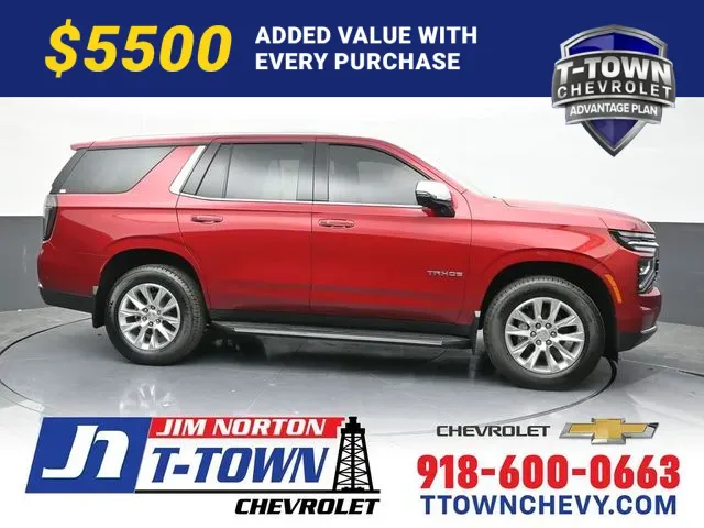 Red 2025 Chevrolet Tahoe Premier for sale in Tulsa, OK
