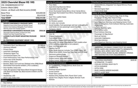 Photos of 2025 Chevrolet Blazer RS for sale in Tulsa, OK at Jim Norton T-Town Chevrolet