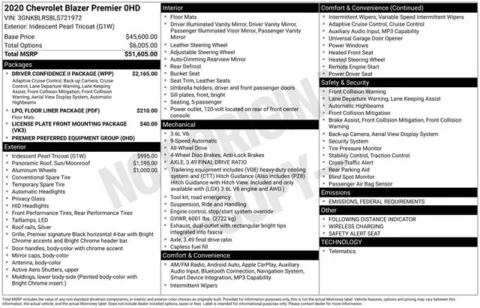Another view of 2020 Chevrolet Blazer Premier for sale in Tulsa, OK at Jim Norton T-Town Chevrolet