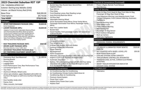 Another view of 2023 Chevrolet Suburban RST for sale in Tulsa, OK at Jim Norton T-Town Chevrolet