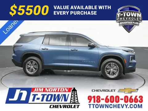 Blue 2026 Chevrolet Traverse LT for sale in Tulsa, OK