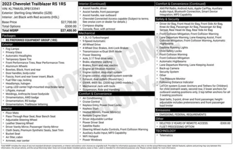 Another view of 2023 Chevrolet TrailBlazer RS for sale in Tulsa, OK at Jim Norton T-Town Chevrolet