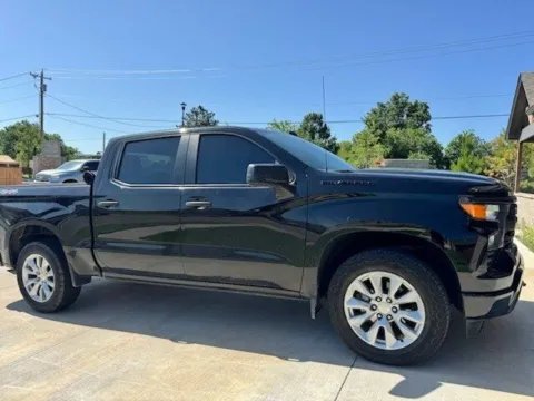 Black 2023 Chevrolet Silverado 1500 Custom for sale in Tulsa, OK
