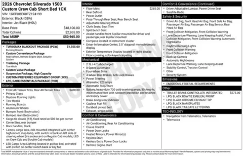 Photos of 2026 Chevrolet Silverado 1500 Custom for sale in Tulsa, OK at Jim Norton T-Town Chevrolet