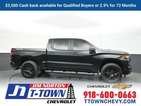 Black 2026 Chevrolet Silverado 1500 Custom for sale in Tulsa, OK