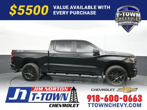 Black 2026 Chevrolet Silverado 1500 Custom for sale in Tulsa, OK