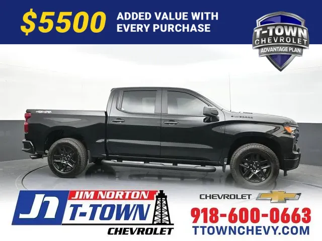 Black 2026 Chevrolet Silverado 1500 Custom for sale in Tulsa, OK
